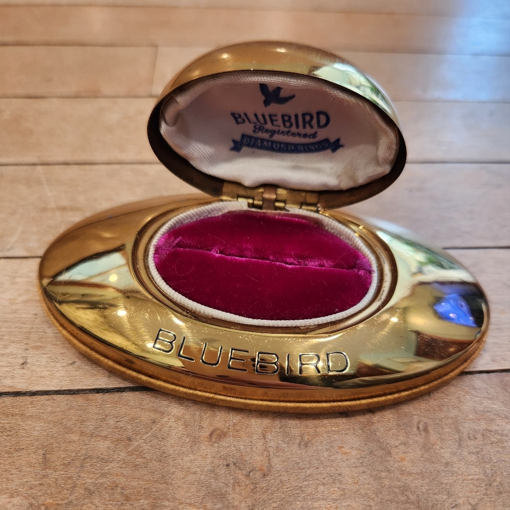 Vintage Bluebird Ring Box